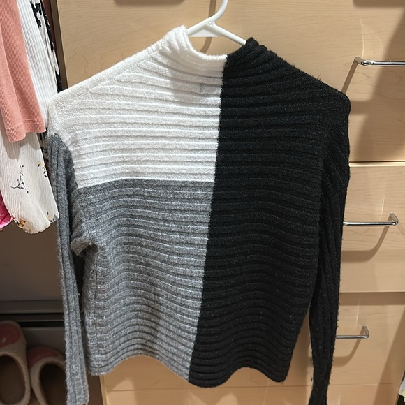 Colorblock Ribbed Women's Sweater - Picture 2 of 3